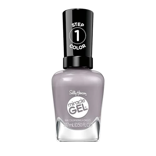 Sally Hansen Miracle Gel Supercharged Pinks Fog-et Me Not Color Grip Complex - Vernis à ongles longue durée - 14,7 ml