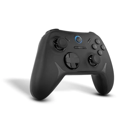 Oferta limitada: KROM KADOER— Mando Inalámbrico Bluetooth 5.0, 15 Botones, 4 niveles de Vibración dual, 187 gramos, Indicador LED nivel batería, Compatible con PC/Switch/Switch 2/iOS/Android, Negro de 19.99 € a 18.99 € (ahorro 5%)