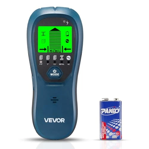Offerta a tempo: VEVOR Rilevatore di Montanti da Parete, Scanner Elettronico da Parete, Sensore con Display LCD ad Alta Definizione, Allarme Acustico, Sensore per Rilevamento per Cavi Elettrici, Blu - 37% da 25.90 € a 16.43 €