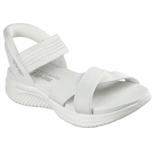 Offerta a tempo: Skechers Donna Ultra Flex 3.0 Sandal Never Better Slip-in ALLENATRICE, White, 38 EU - 5% da 74.95 € a 71.24 €
