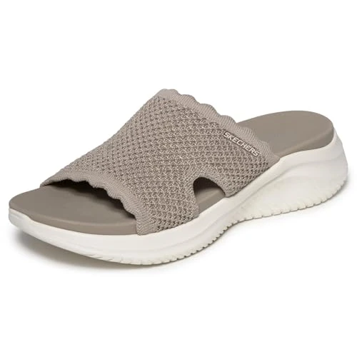 Tijdelijke aanbieding: Skechers Women's Ultra Flex 3.0 sandaal Bring IT Flat, Taupe, 6 UK van 49.95 € naar 49.95 € (0.00% korting)