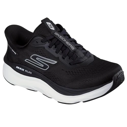 Offerta a tempo: Skechers Uomo Max Run Slip-in ALLENATRICE, Black Textile, 45 EU - 40% da 119.95 € a 71.97 €