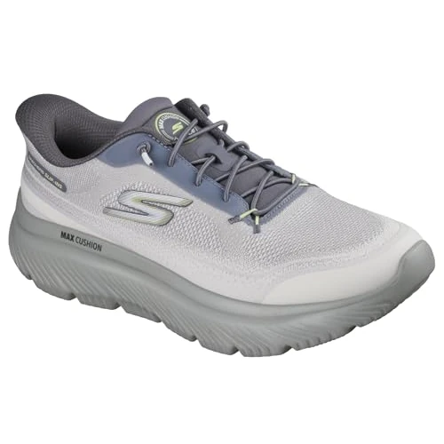Limited-time offer: Skechers Men's Go Walk Max Cushioning Hyper Burst Zoltar Trainers, Charcoal Lime Textile/Trim, 10.5 UK from 84.00 £ to 67.20 £ (save 20%)