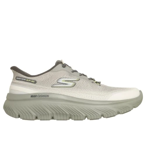 Zeitlich begrenztes Angebot: Skechers Herren Go Walk Max Cushioning Hyper Burst Zoltar Slip-InTurnschuhe, Charcoal Lime Textile/Trim, 44 EU von 94.95 € auf 75.96 € (20% Rabatt)