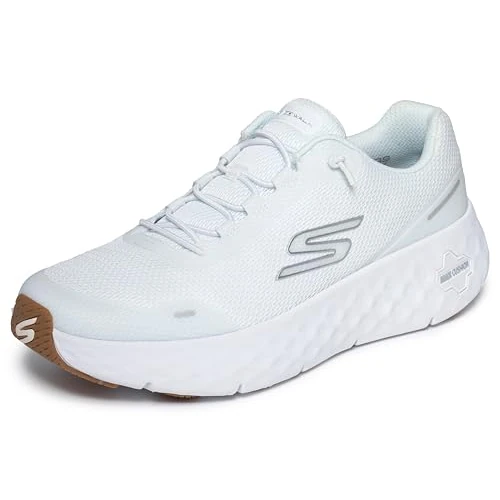 Offerta a tempo: Skechers Go Walk Max Cushioning Flex RAF Sneaker, Bianco/Tessuto, Taglia 40 - 40% da 79.95 € a 47.99 €