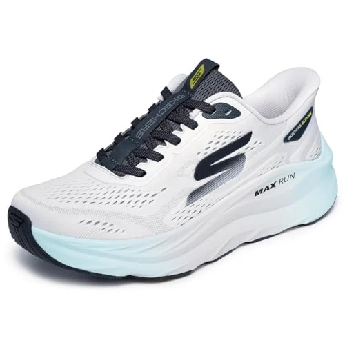 Zeitlich begrenztes Angebot: Skechers Herren Max Run Turnschuhe, Gray Charcoal Textile, 41 EU von 120.00 € auf 120.00 € (0.00% Rabatt)