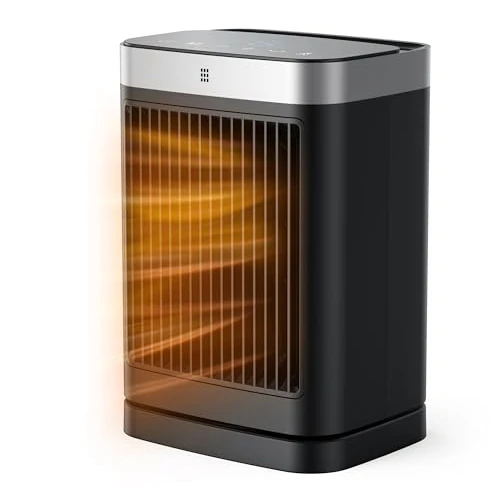 Offerta a tempo: Stufetta Elettrica da Bagno, 2000W Termoventilatore con 3 Modalità, Telecomando, Protezione da Surriscaldamento e Ribaltamento, Timer 12 Ore, 70° Oscillazione, Para Dormitorios, Salones Oficinas - 48% da 79.99 € a 41.99 €