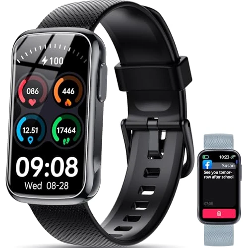 OUKITEL Smartwatch voor dames en heren, met 2 armbanden, intelligente 24+ sportmodi, fitnesstracker met slaap/SpO2/24H hartslagmeter, waterdicht IP68, smartwatch voor Android en iOS