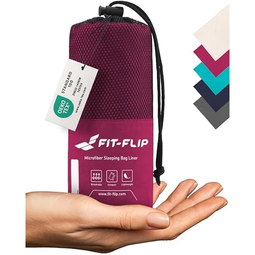 Offerta a tempo: Fit-Flip Sacco Lenzuolo da Viaggio Microfibra 310 g Sacco Letto - 35% da 32.99 € a 21.37 €
