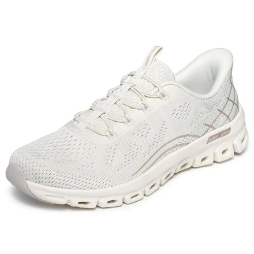 Limited-time offer: Skechers Women's Glide-Step Elevate Amaze, White, 6 UK | Casual, Slip-ins, Glide-Step, Air-Cooled Memory Foam, Machine Washable, Vegan from 89.00 £ to 53.30 £ (save 40%)