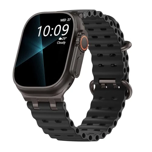 Offerta a tempo: TiMOVO Cinturino Ocean Compatibile con Apple Watch Ultra 3/2/1 da 49 mm, Cinturino Sportivo Traspirante con Connettore in Metallo Migliorato per Uomo e Donna, Nero/Nero - 39% da 23.99 € a 14.56 €