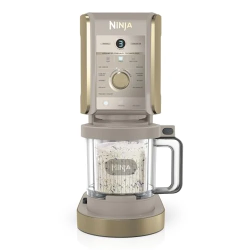 Offerta a tempo: Ninja CREAMi Deluxe, Gelatiera con 10 Programmi, Pietra Oro, NC502EUSTGD - 15% da 269.99 € a 229.99 €