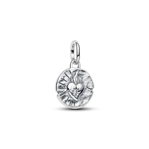 PANDORA ME Herz Medaillon-Charm aus Sterling Silber mit Zirkonia, Kompatibel Me und Moments, 793975C01
