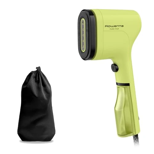 Rowenta Pure Pop DR2025F0 Dampfbürste, 1300 W, Dampfleistung bis zu 20 g/min, glättet und reinigt, entfernt Fusseln und Haare, wendbare Bürstenköpfe, Reise-Design, Limette