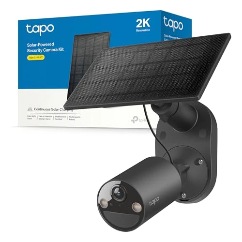Oferta limitada: Tapo C411 KIT TP-Link cámara de Seguridad Solar inalámbrica 2K/3MP con visión Nocturna en Color, detección Inteligente de Personas de 64.99 EUR a 64.99 EUR (ahorro 0%)