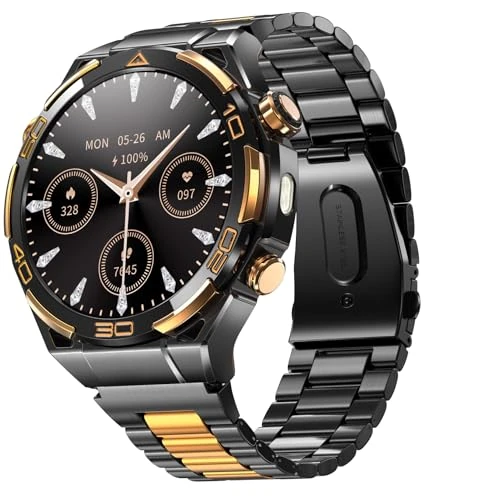 Blackview Smartwatch Uomo, GPS Orologio Intelligente Fitness con Chiamate Bluetooth, 1.43" AMOLED Smartwatch 110+ Modalità Sportive/PA/Cardiofrequenzimetro/SpO2/Torcia/Bussla per Android iOS