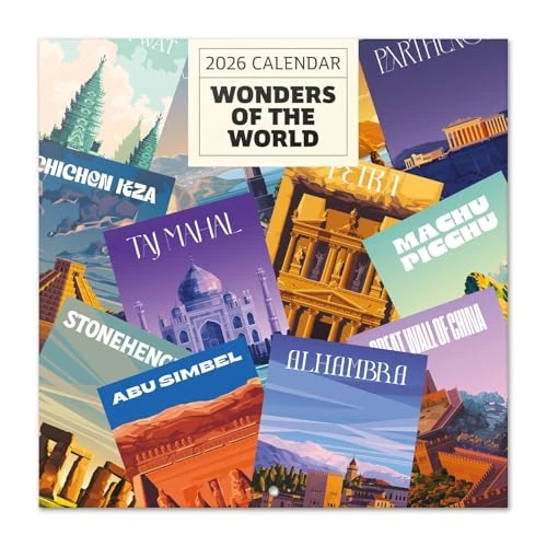 Tijdelijke aanbieding: Grupo Erik Wall Calendar 2026 - Wonders Of The World Calendar 2026 | Square 30 x 30 cm - 12 x 12 inches Wall Planner, Family Planner Month To View | Travel Gifts For Friends van 9.95 EUR naar 9.95 EUR (korting 0%)