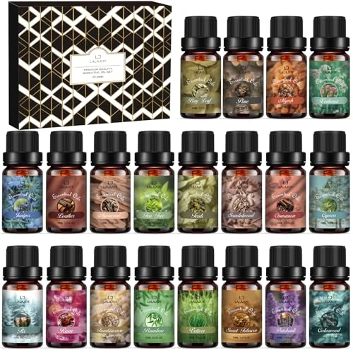 Ätherische Öle Set 20 x 10 ml, Reines Ätherische Öle für Diffuser, Aromatherapie Duftöl Aroma Öl Geschenkset für Diffusor, Seife, Duftkerzen, SPA - Kleine Geschenke für Frauen, Weihnachten, Geburtstag