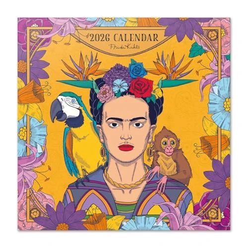 Limitiertes Angebot: Grupo Erik Kalender 2026 Wandkalender Frida Kahlo Kalender 2026 Familienplaner 30 x 30 cm 12 Monate + Letzten 4 Monate 2025 auf einer Seite - Offizieller Fanartikel Merch von 10.90 EUR auf 8.85 EUR (Spare 19%)