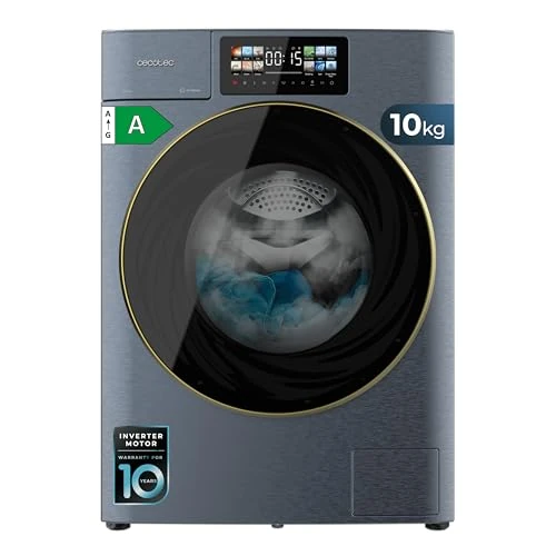 Oferta limitada: Cecotec Lavadora Secadora 10-6Kg Carga Frontal Bolero Wash&Dry 106950 Autodose Inverter 3D Titanium A, 1400 rpm, 13 programas, Motor Inverter Plus, Core Matrix Screen 9,2", Smooth Wash, puerta XXL de 509.00 € a 509.00 € (ahorro 0.00%)
