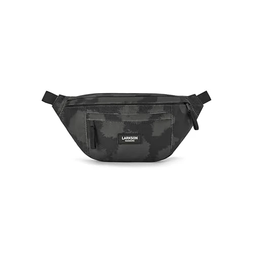 Oferta limitada: Larkson Riñonera Mujer y Hombre Gris Leo - Ole - Bolsa en Bandolera para Festivales, Viajes y Deportes - Pequeña Bolsa de Cintura - Repelente al Agua de 24.95 € a 14.97 € (ahorro 40%)
