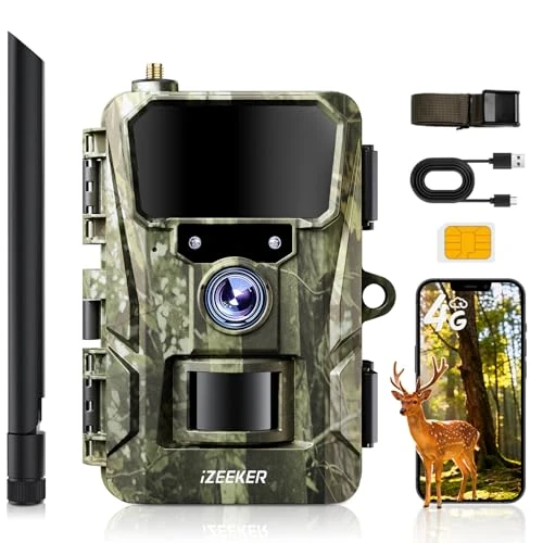 Offre limitée : iZEEKER Caméra de Chasse 2 en 1 Cloud 4G et Standard, 2K HD 48 MP Caméra Chasse avec Vision Nocturne et Détection de Mouvement, Contrôle Application sans WiFi Etanche IP66 avec Carte SIM pour la Faune de 69.99 € à 49.99 € (29% de remise)
