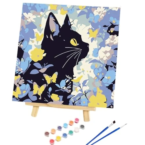Offre limitee: ZORVYN Kit de Peinture par Numéros pour Adultes et Enfants - Chats et Animaux - Inclus Toile et Pinceaux (20x20cm) de 8.99 EUR a 7.19 EUR (economie 20%)