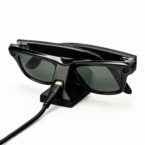 JUICEDUP Caricatore Rapida Compatibile con Meta Ray-Ban & Oakley – Elegante e Sicura, progettata per Wayfarer (Standard & Large) / Oakley HSTN/Skyler/Headliner