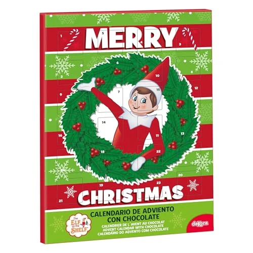dekora - Advent Calendar 2025 for Kids – 50 g Milk Chocolate – Christmas Countdown Calendar with 24 Chocolates – Christmas Chocolate Gift for Children