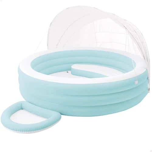 Zeitlich begrenztes Angebot: Intex Swim Center Baldachin Lounge Pool 57195NP (aufgeblasen, 177 x 221 x 137 cm) von 105.05 € auf 105.05 € (0.00% Rabatt)