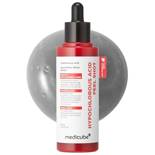 Offerta a tempo: medicube Peel Shot with Hypochlorous Acid | Gentle Exfoliating Serum for Dead Skin Cells & Pores, Blackheads & Excess Sebum Control | Rice Extract, Panthenol for Hydrating & Smoothing Care | 2.7 fl.oz - 38% da 20.79 € a 12.90 €