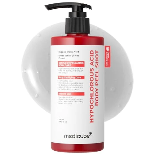 Oferta limitada: medicube Body Peel Shot with Hypochlorous Acid | Gentle Body Exfoliating Serum for Dead Skin Cells, Rough Patches & Uneven Texture | Rice Extract, Panthenol for Hydrating & Smoothing Care | 9.46 fl.oz de 24.09 € a 16.50 € (ahorro 32%)