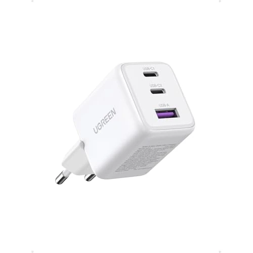 UGREEN USB C Ladegerät 30W 3-Port GaN II Netzteil PD Schnellladegerät Kompatibel mit iPhone 17, 17 Pro Max, Air, 16, 15, 14, 13, 12, iPad, Galaxy S25, S24, S23, Pixel 9 (Weiß)