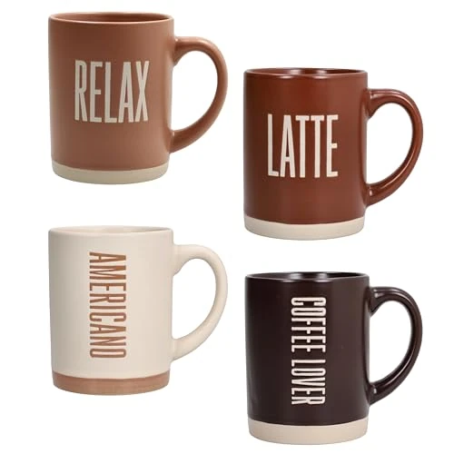 Tognana, Beker 450cc Barista, New Bone China, meerkleurig, 4 stuks