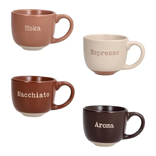 Tijdelijke aanbieding: Tognana, Set van 4 koffiekopjes zonder bord 100 cc Barista, New Bone China, meerkleurig van 18.60 EUR naar 8.99 EUR (korting 52%)