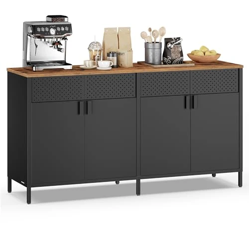 Zeitlich begrenztes Angebot: SONGMICS Aufbewahrungsschrank, Metallschrank, mit 4 Türen, Magnetverschluss, Verstellbarer Einlegeboden, Stahlgestell, 40 x 141 x 76 cm, tintenschwarz-vintagebraun LSC205BD01 von 149.99 € auf 127.49 € (15% Rabatt)