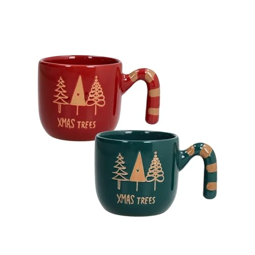 Tognana, Set van 2 koffiekopjes 130 cc zonder bord Candy Twist, aardewerk, meerkleurig