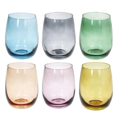 Offerta a tempo: Tognana, Confezione 6 bicchieri Cc400 Rhapsody, Vetro, Multicolor - 41% da 18.90 € a 11.21 €