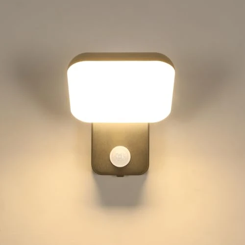 Oferta limitada: Comely Lámpara de pared exterior con sensor de movimiento y sensor de crepúsculo 16W led negro IP65 3000K lámpara de pared blanca cálida para la terraza del jardín Área de entrada del balcón de 31.99 € a 31.99 € (ahorro 0.00%)