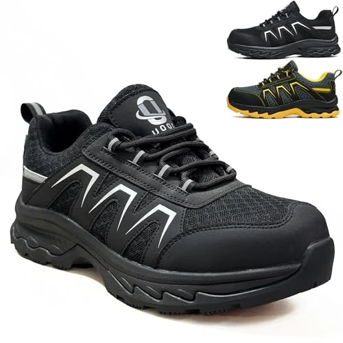 Offerta a tempo: UOQC Scarpe Antinfortunistiche Uomo S1P ESD Antistatiche Scarpe da Lavoro - 37% da 59.99 € a 37.99 €