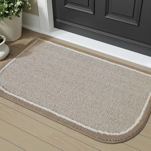 SIXHOME Wycieraczka pod drzwi 40 x 60 cm, antypoślizgowa wycieraczka do wnętrz z trwałym wiązaniem krawędzi, nadająca się do prania, miękka wycieraczka wejściowa, chłonna mata powitalna do korytarza