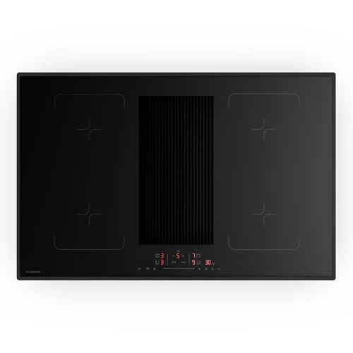 Tijdelijke aanbieding: Klarstein Velaire Induction Hob with Extractor - 80cm, 4-Zone Flex, 8400W Boost, Integrated Downdraft Extractor, Touch Slider, Timer, Child Lock, Glass Surface, Built-In Design van 808.98 € naar 808.98 € (0.00% korting)
