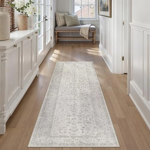 Offerta a tempo: PureCozy Tappeto Cucina Grigio 60x180cm Antiscivolo Lavabile Passatoia Corridoio Scendiletto Camera da Letto Sala Ufficio Lungo Carpet Pelo Corto Morbido Rug - 40% da 35.99 € a 21.43 €