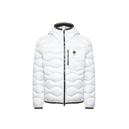 Blauer GIACCA IN PIUMINO BIANCO ONDULATO WAVE Tg L