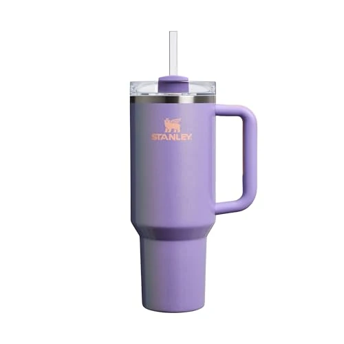 Stanley Quencher H2.0 FlowState Tumbler 1.2L - Zimny Przez 11 Godzin - Mrożony Przez 48 Godzin - Kubek Ze Słomką, Uchwytem I Pokrywką - Można Myć W Zmywarce - Periwinkle Shimmer