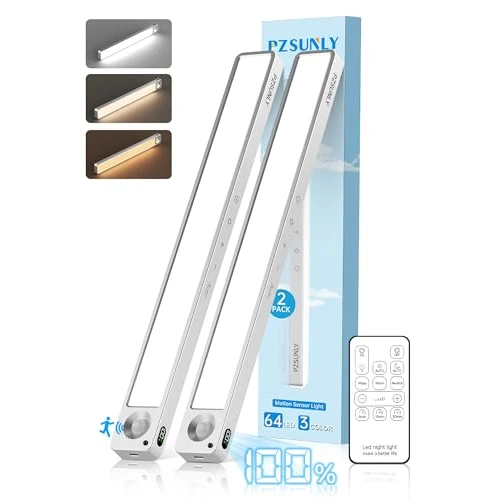 Offerta a tempo: PZSUNLY Led Sottopensile Cucina con Display della Batteria, 2200 mAh - 35% da 39.99 € a 25.99 €