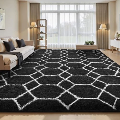 Oferta limitada: Sour Lemon Alfombra de pelo largo gris para salón, 160 x 230 cm, lavable, antideslizante, extra grande, para dormitorio, alfombra moderna y mullida para dormitorio, habitación infantil de 28.18 € a 28.18 € (ahorro 0.00%)
