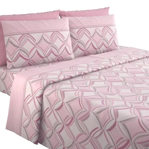 Limited offer: MAXIME MAISON - Single Flannel Printed Cotton Bedding Set, Flannel Bedding Set for Single Bed Winter with Elegant Pattern (Picasso Powder) from 37.90 EUR to 29.90 EUR (save 21%)