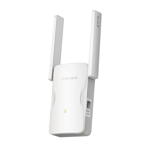Mercury TP-Link ME25BE WiFi Repeater BE3600Mbps, 1 Gigabit Ethernet-poort, krachtige wifi-repeater voor thuis, wifi-extender, compatibel met alle internetboxen, 2 externe antennes, RE/AP-modus