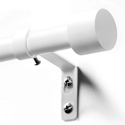 Offerta a tempo: Deconovo Bastone Tenda Estensibile 76–212 cm in Metallo Ø19 mm | Bastone per Tende Robusto e ResistenteSupporto Stabile fino a 10 kg, Bianco, per Interni, Camera da Letto e Soggiorno - 11% da 26.49 € a 23.57 €